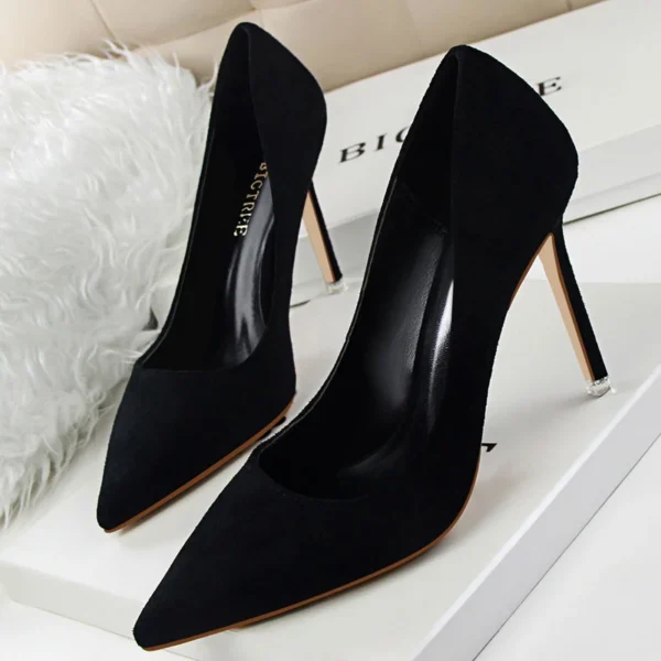 BIGTREE Shoes 2024 New Women Pumps Suede High Heels Shoes Fashion Office Shoes Stiletto Party Shoes Female Comfort Women Heels - Image 18