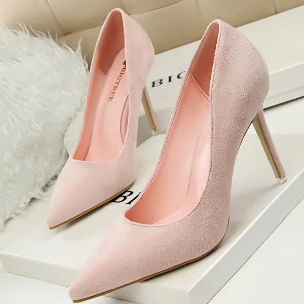 BIGTREE Shoes 2024 New Women Pumps Suede High Heels Shoes Fashion Office Shoes Stiletto Party Shoes Female Comfort Women Heels - Image 16