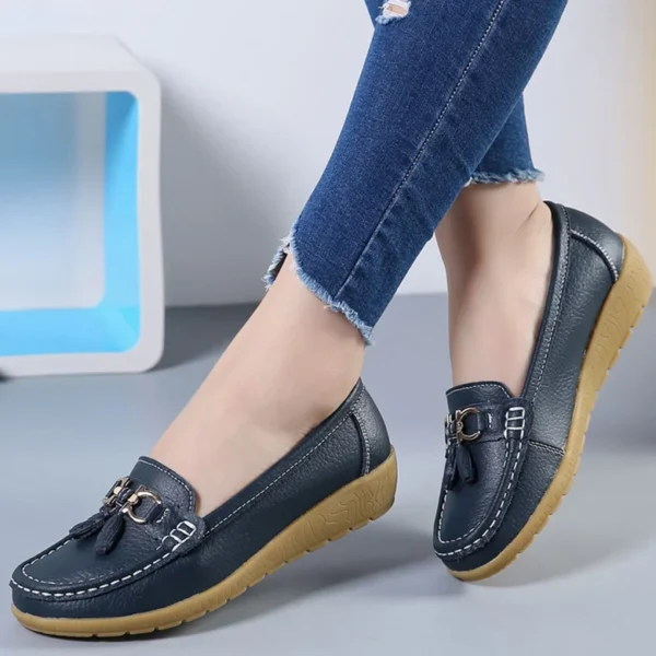 Women Shoes Women Sports Shoes With Low Heels Loafers Slip On Casual Sneaker Zapatos Mujer White Shoes Female Sneakers Tennis - Image 8