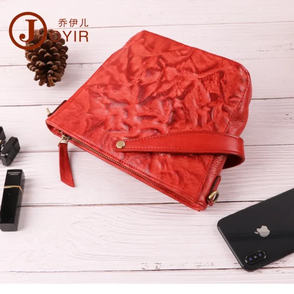 2023 New Messenger Bag Leather High-grade European And American Retro Vegetable Tanned Leather Outdoor Multi-functional Handbag - Image 3