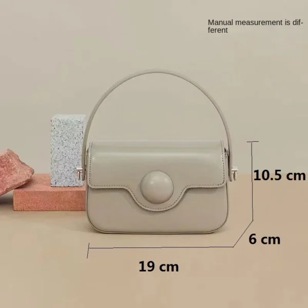 2023 New Camera Bag Fashion Casual Niche Simple Leather Multi-color Hand Bill of Lading Shoulder Oblique Span Women's Bag - Image 4