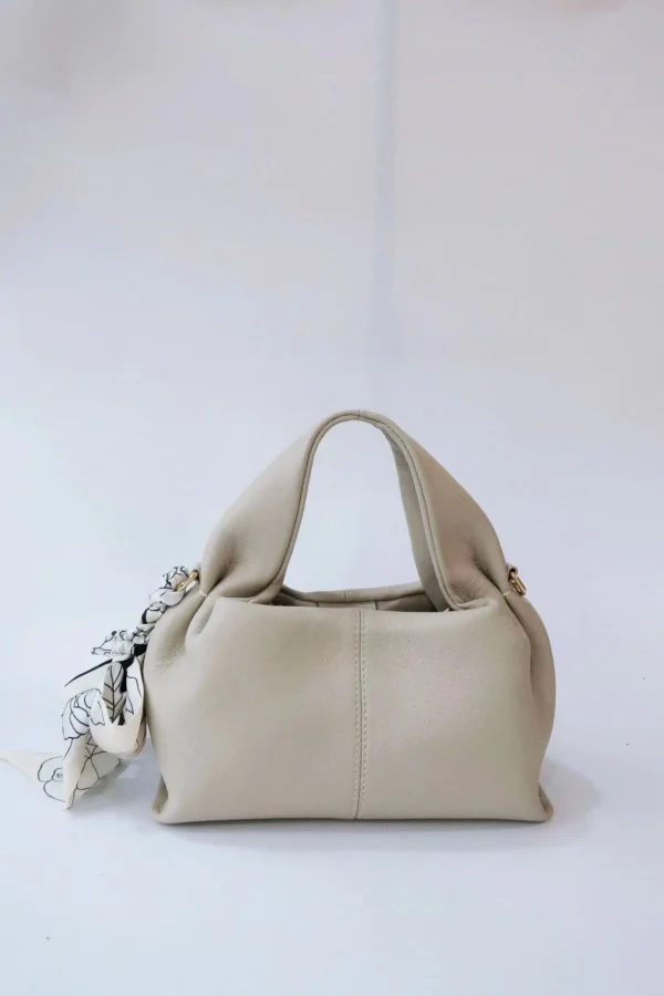 2024 Ribbon Elegant Handbag for Women Cowhide Genuine Leather Square Bag Commuter Korea Design Fashion High Quality Bag