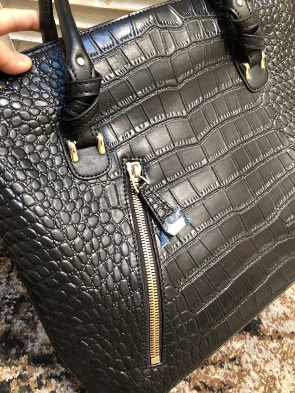 European And American Leather Crocodile Pattern Women's Bag 2023 New Versatile Fashion Oblique Zipper One Shoulder Handbag Women - Image 5