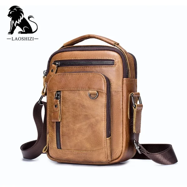 Brand 100% Genuine Leather Men's Shoulder Bags Messenger Bag for Men Crossbody Bags new Small Man Designer Handbag Bolso Male - Image 5