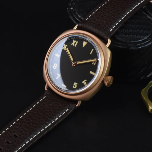 44mm Simple Fashion Bronze Quartz Watch Luminous Sapphire Glass Mirror Waterproof Diver Sports Quartz Watches for Men Hot Gifts - Image 18