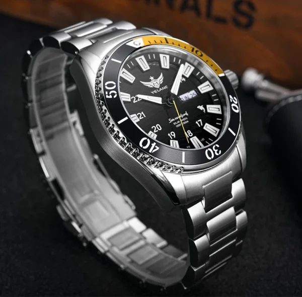 YELANG Japan Eco-Drive Solar Movement Watches Luxury Men's Watch Business 30ATM Professional Waterproof Gas Luminous Watch - Image 16