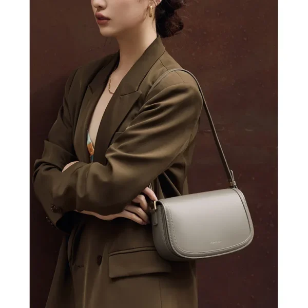 ZR DIARY Leather Saddle Bag Women Autumn Winter Sewing Square Messenger Bag Cowhide Ladies Shoulder Bag 3233-40 - Image 6