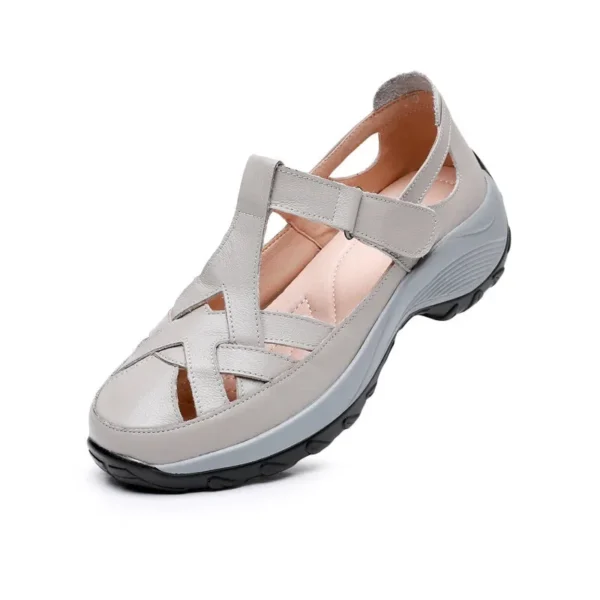 Casual Women's Sandals Hollow Soft Roman Women's Shoes Summer Wedges Sandals - Image 9