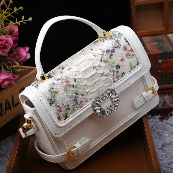 Counter genuine goods 2024 New Fashion Women's Bag Korean All-match Shoulder Crossbody Small Square Bag Diamond Handbag - Image 4