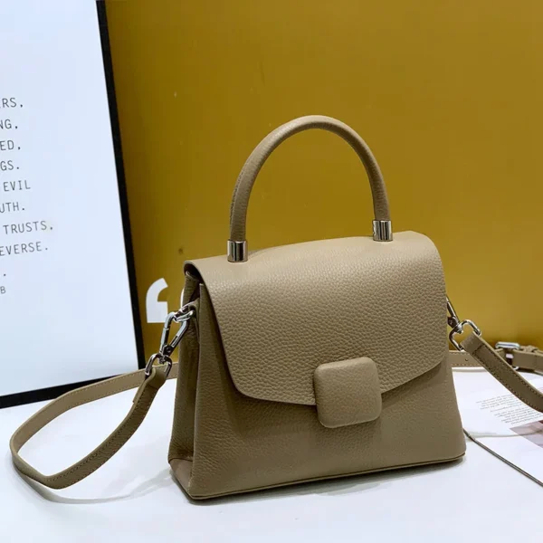 Fashion Female Genuine Leather Messenger Bags Solid Color Lady Commute Handbag Casual Women Square Single Shoulder Bag New 2023 - Image 10