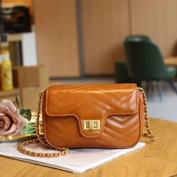 Designer Luxury Bag Women Handbags Soft Genuine Leather Small Square Bag For Women Shoulder Bag Vintage Crossbody Bag Female - Image 9