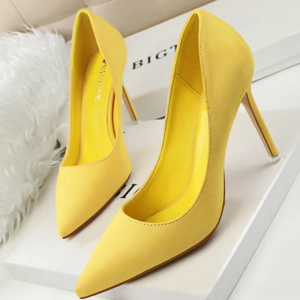 BIGTREE Shoes 2024 New Women Pumps Suede High Heels Shoes Fashion Office Shoes Stiletto Party Shoes Female Comfort Women Heels - Image 13