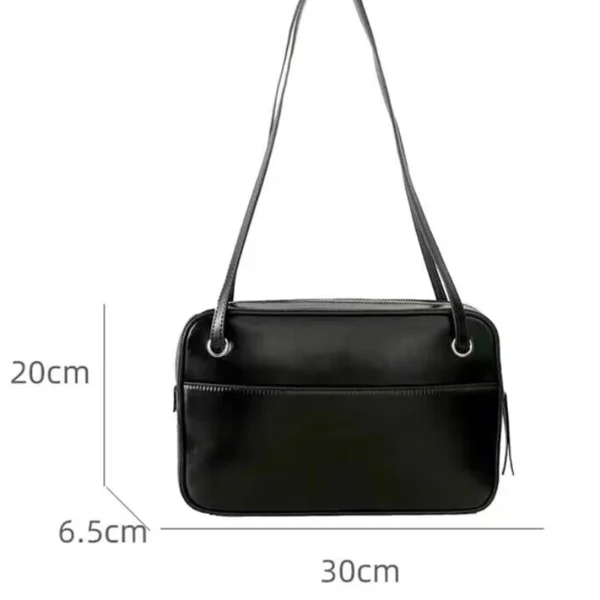 Women's Tote Bag Genuine Leather Large Capacity Square One Shoulder Bag Fashion Underarm Business Briefcase Luxury Designer Bag - Image 6