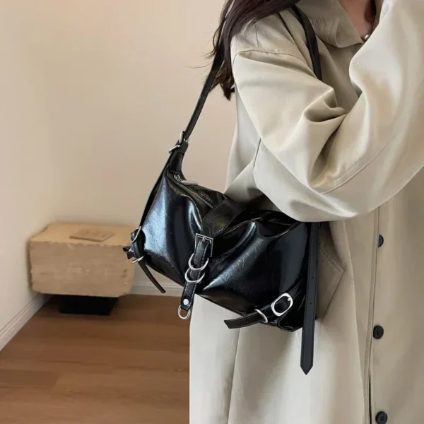 2023 High Quality Women's Bags Autumn New Fashion Simplicity High-capacity  Advanced Sense Shoulder Bag Solid Versatile Handbag - Image 4