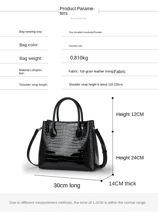 2023 New Luxury Fashion Genuine Leather Women Bag Large Capacity Cowhide Commuter Tote Women's Handbags Shoulder Crossbody Bags - Image 5