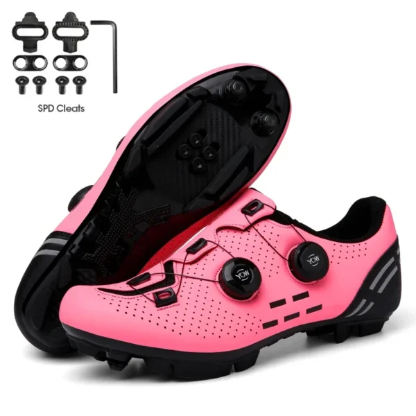 2023 Cycling Sneaker Mtb with Cleats Men Carbon Sports Speed Bike Shoes Women Mountain Racing Flat SPD Road Cycling Footwear - Image 17