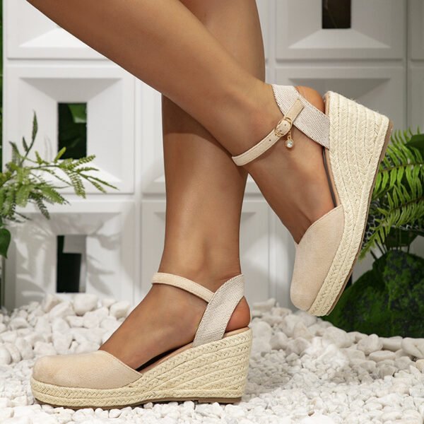 Women's Wedge Casual Roman High Heel Sandals - Image 4