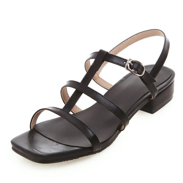 Women's Low Heel Open Toe Sandals Plus Size - Image 7