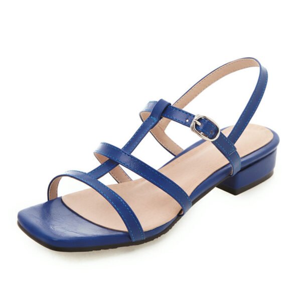 Women's Low Heel Open Toe Sandals Plus Size - Image 5