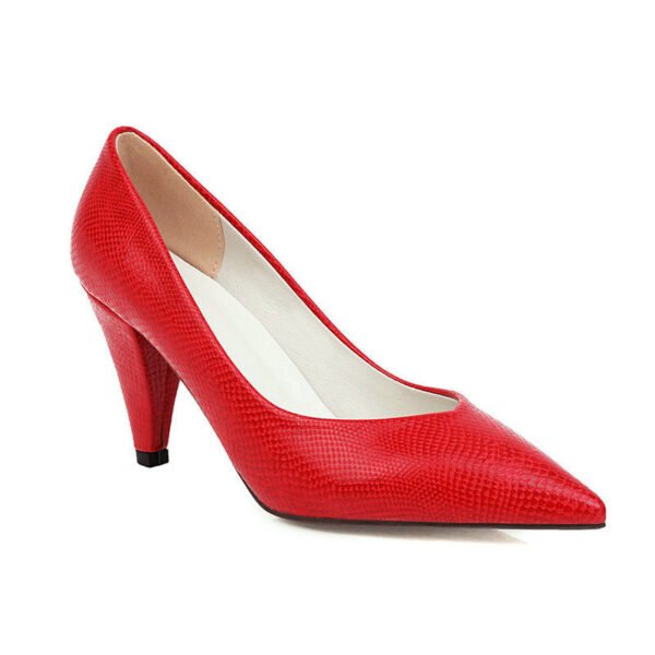 Women's Work Shoes Professional Cone-shaped Heel Pointed High Heels - Image 8