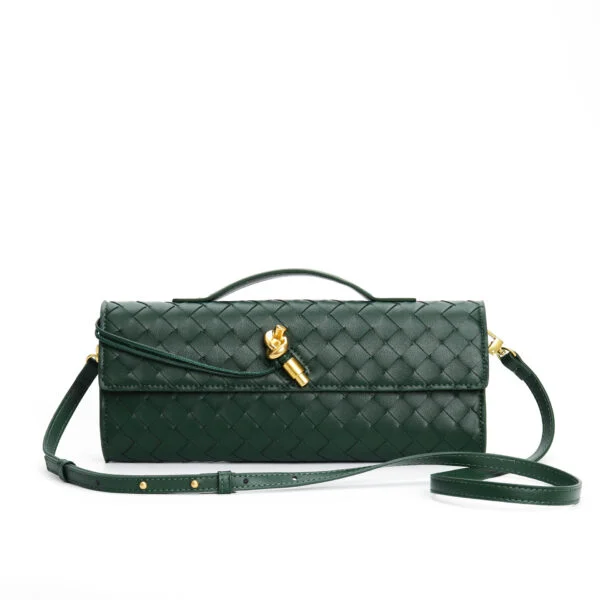 Woven Bag Shoulder Fashion Clutch Crossbody Bag - Image 2