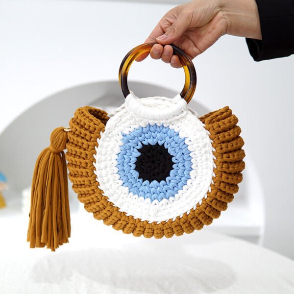 Woven Bag Large Capacity Big Eye Monster Portable - Image 8