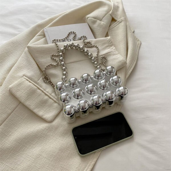 Acrylic Fashion Dinner Bag Pearl Hand - Image 3