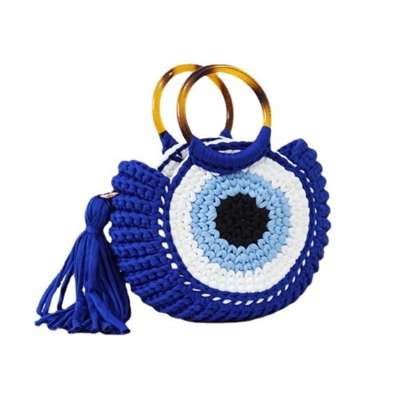 Woven Bag Large Capacity Big Eye Monster Portable - Image 5