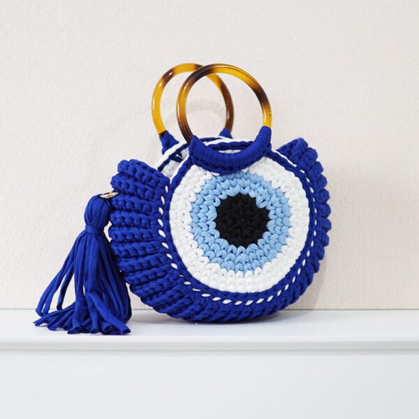 Woven Bag Large Capacity Big Eye Monster Portable - Image 6