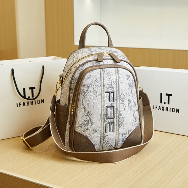 Backpack Trendy Printed Schoolbag Special Interest Light Luxury Fashion All-match Travel Backpack For Women - Image 2