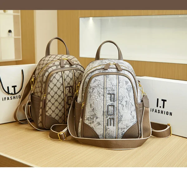 Backpack Trendy Printed Schoolbag Special Interest Light Luxury Fashion All-match Travel Backpack For Women - Image 10